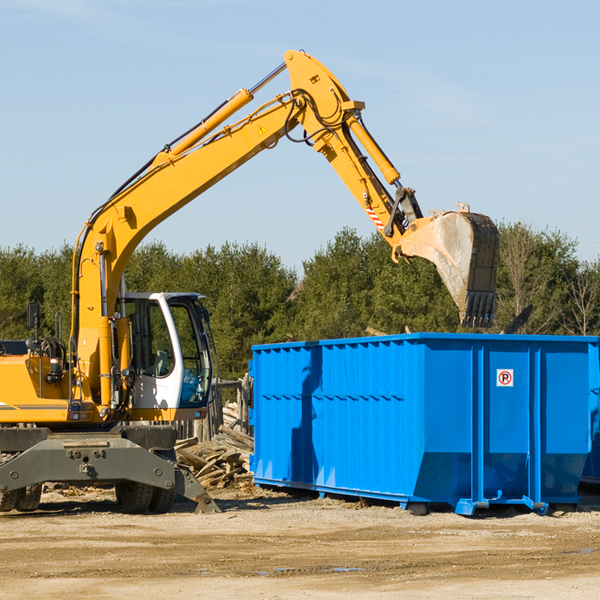 what size residential dumpster rentals are available in East Mountain Texas